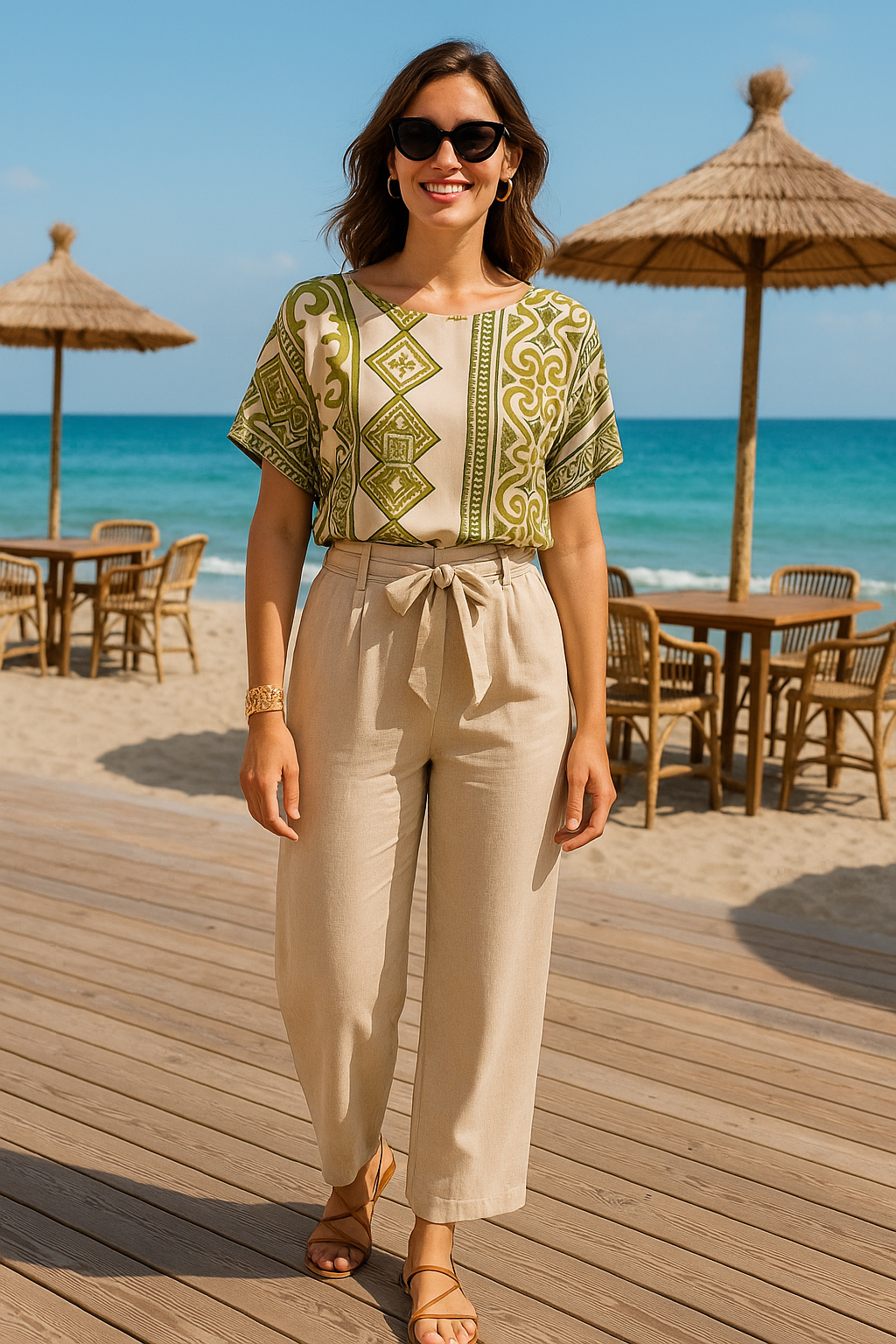 BLUSA FLUIDA ESTAMPADA