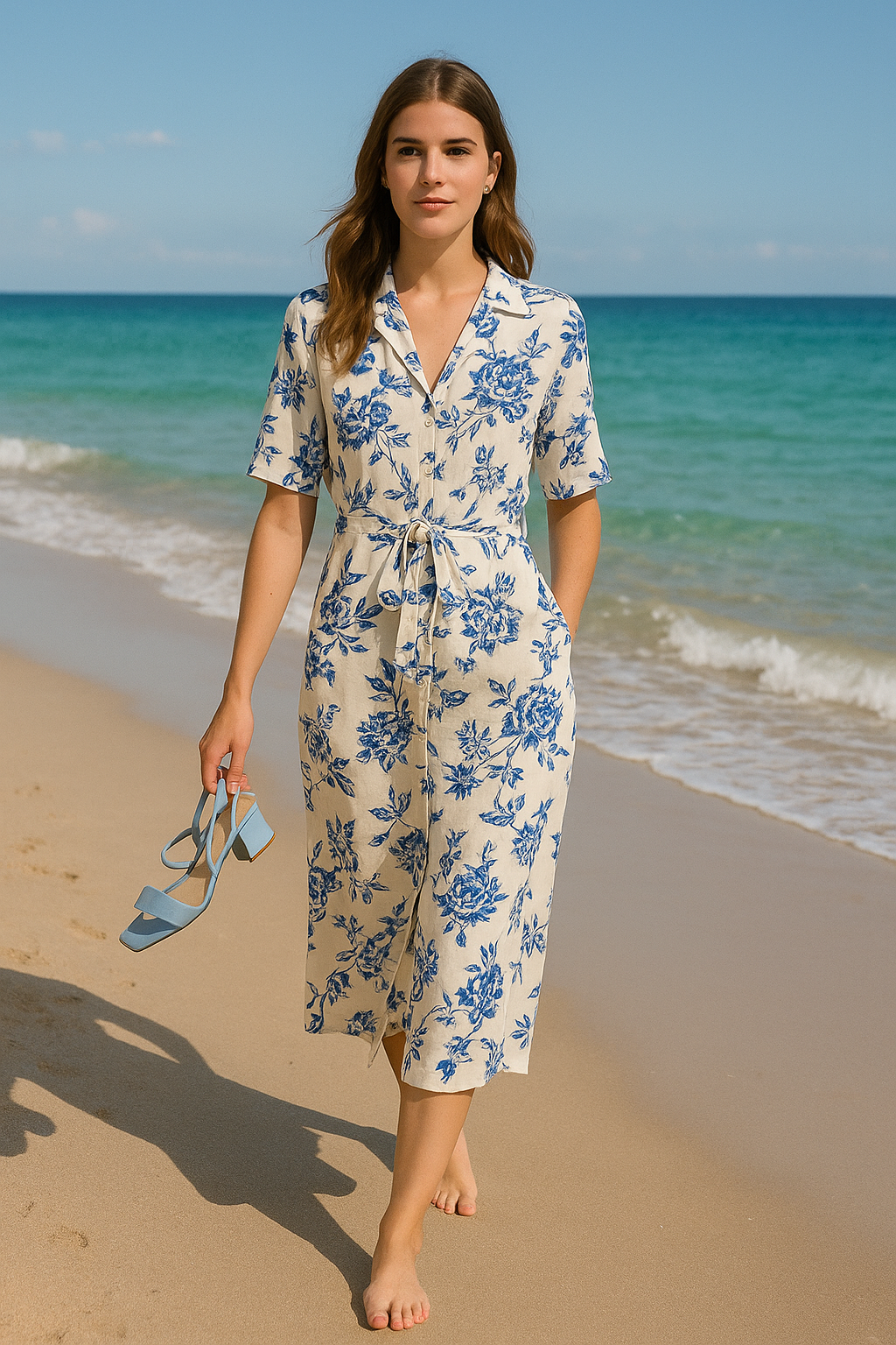 VESTIDO CAMISEIRO MIDI