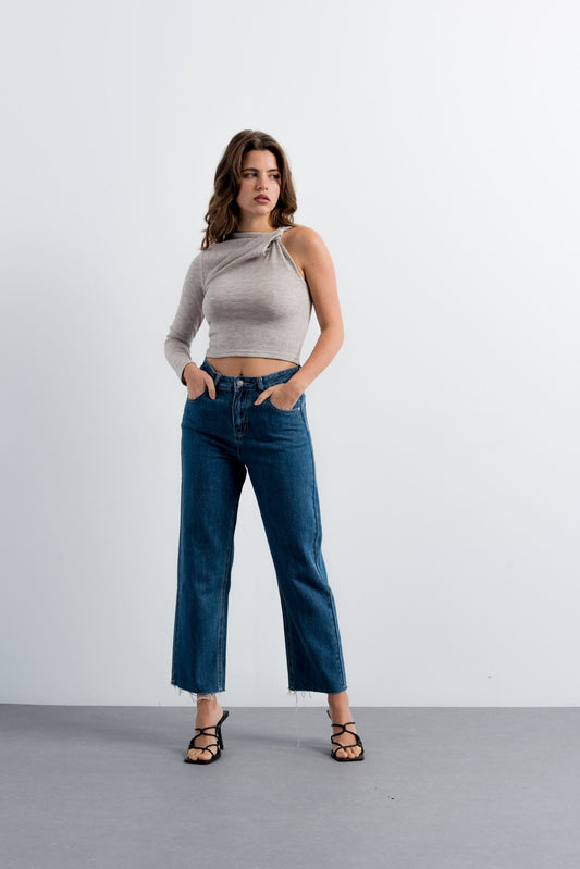 JEANS CORTE RETO
